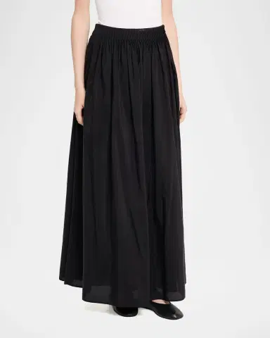 Loulou de Saison Naya A-Line Gathered Skirt | Thumbnail 3 Loulou de Saison Naya A-Line Gathered Skirt | Thumbnail 3