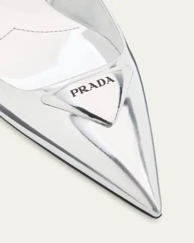 Prada 55mm Metallic Leather Slingback Pumps | Thumbnail 5 Prada 55mm Metallic Leather Slingback Pumps | Thumbnail 5