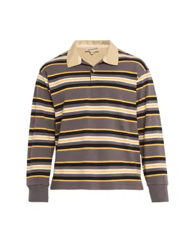 Sanderlak Men's Rugby Striped Polo Shirt | Thumbnail 1 Sanderlak Men's Rugby Striped Polo Shirt | Thumbnail 1