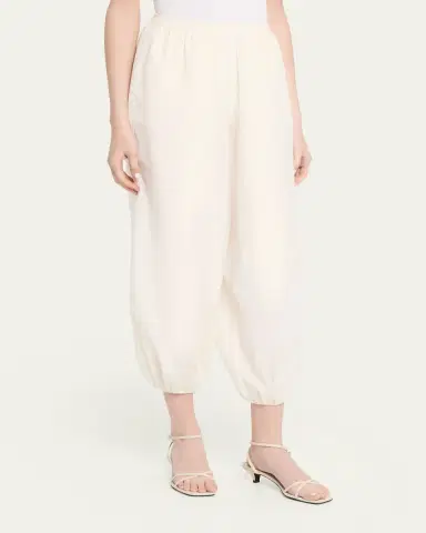 Loulou de Saison Almaya Cotton-Silk Balloon Pants | Thumbnail 4 Loulou de Saison Almaya Cotton-Silk Balloon Pants | Thumbnail 4