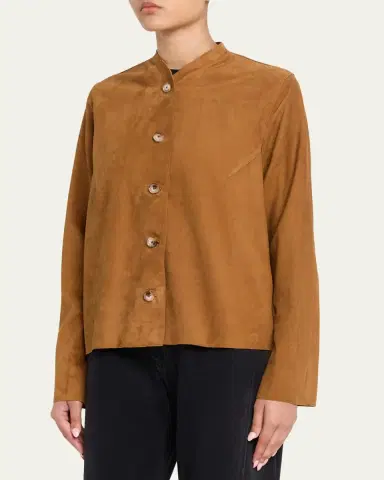 ALL THREE Emanuelle Suede Jacket | Thumbnail 4 ALL THREE Emanuelle Suede Jacket | Thumbnail 4