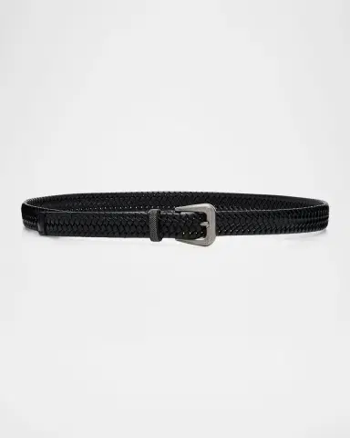 Brunello Cucinelli Woven Leather Belt | Thumbnail 3 Brunello Cucinelli Woven Leather Belt | Thumbnail 3