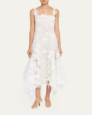Oscar de la Renta Dominican Landscape Guipure Dress | Thumbnail 2 Oscar de la Renta Dominican Landscape Guipure Dress | Thumbnail 2