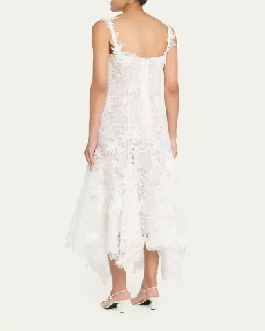 Oscar de la Renta Dominican Landscape Guipure Dress | Thumbnail 3 Oscar de la Renta Dominican Landscape Guipure Dress | Thumbnail 3