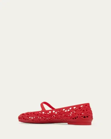 Valentino Garavani 5mm VLogo PVC Ballerina Flats | Thumbnail 2 Valentino Garavani 5mm VLogo PVC Ballerina Flats | Thumbnail 2