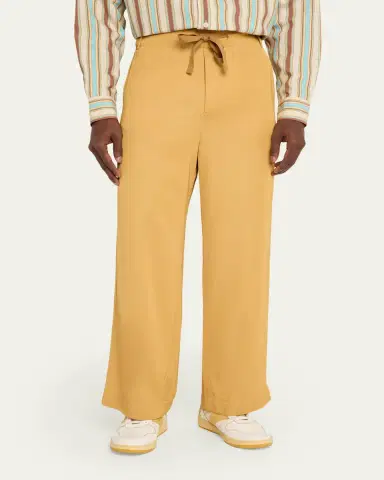 Sanderlak Men's Viscose Wide-Leg Drawstring Pants | Thumbnail 4 Sanderlak Men's Viscose Wide-Leg Drawstring Pants | Thumbnail 4