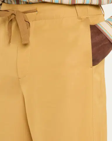 Sanderlak Men's Viscose Wide-Leg Drawstring Pants | Thumbnail 5 Sanderlak Men's Viscose Wide-Leg Drawstring Pants | Thumbnail 5