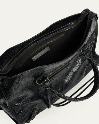 Balenciaga Le City Lambskin Leather Tote Bag | Thumbnail 3 Balenciaga Le City Lambskin Leather Tote Bag | Thumbnail 3