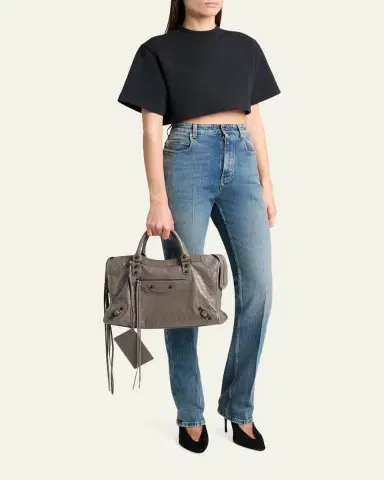 Balenciaga Le City Lambskin Leather Tote Bag | Thumbnail 7 Balenciaga Le City Lambskin Leather Tote Bag | Thumbnail 7