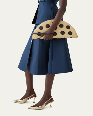Carolina Herrera Button-Front Cotton Midi Skirt | Thumbnail 4 Carolina Herrera Button-Front Cotton Midi Skirt | Thumbnail 4