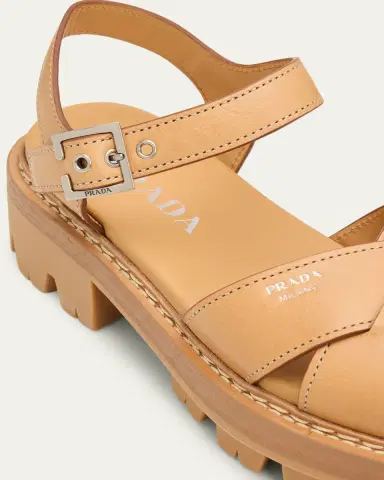 Prada 55mm Leather Platform Sandals | Thumbnail 5 Prada 55mm Leather Platform Sandals | Thumbnail 5