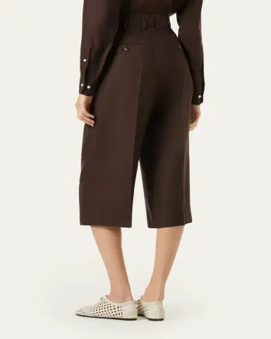 Loro Piana Hector Pleated Short Linen Trousers | Thumbnail 3 Loro Piana Hector Pleated Short Linen Trousers | Thumbnail 3