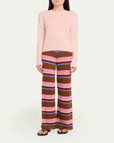 Guest in Residence Palazzo Rib Striped Pants | Thumbnail 2 Guest in Residence Palazzo Rib Striped Pants | Thumbnail 2