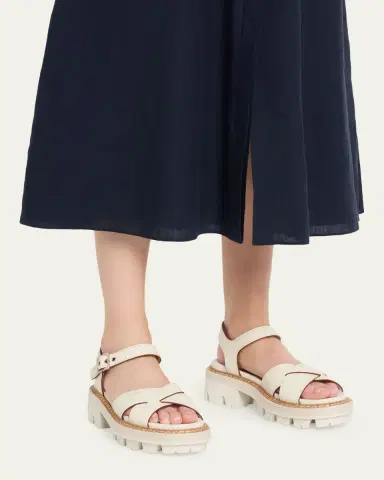 Prada 55mm Leather Platform Sandals | Thumbnail 2 Prada 55mm Leather Platform Sandals | Thumbnail 2