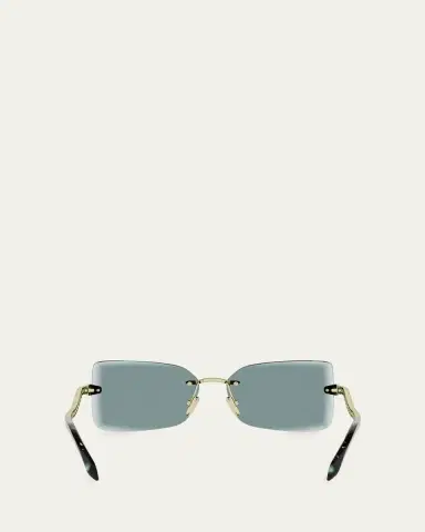 BVLGARI Serpenti 51mm Metal Rectangular Sunglasses | Thumbnail 5 BVLGARI Serpenti 51mm Metal Rectangular Sunglasses | Thumbnail 5