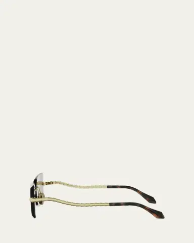 BVLGARI Serpenti 62mm Metal Rectangular Sunglasses | Thumbnail 3 BVLGARI Serpenti 62mm Metal Rectangular Sunglasses | Thumbnail 3