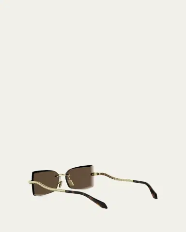 BVLGARI Serpenti 62mm Metal Rectangular Sunglasses | Thumbnail 4 BVLGARI Serpenti 62mm Metal Rectangular Sunglasses | Thumbnail 4