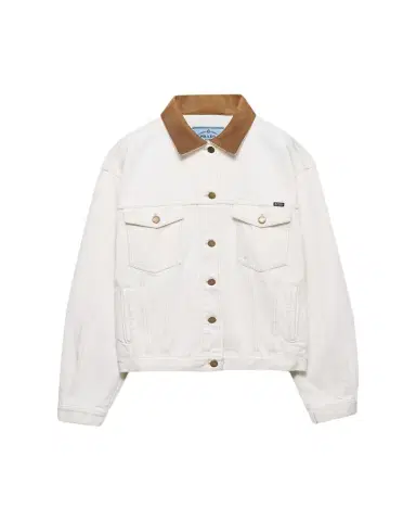 Prada Old Denim Blouson Jacket | Thumbnail 1 Prada Old Denim Blouson Jacket | Thumbnail 1