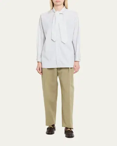 TOM FORD Double-Pleated Wool Straight-Leg Trousers | Thumbnail 2 TOM FORD Double-Pleated Wool Straight-Leg Trousers | Thumbnail 2