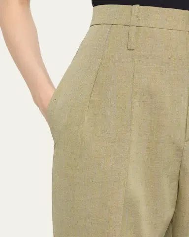 TOM FORD Double-Pleated Wool Straight-Leg Trousers | Thumbnail 5 TOM FORD Double-Pleated Wool Straight-Leg Trousers | Thumbnail 5