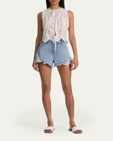 ALICE + OLIVIA Amal Embroidered Tank Top | Thumbnail 2 ALICE + OLIVIA Amal Embroidered Tank Top | Thumbnail 2