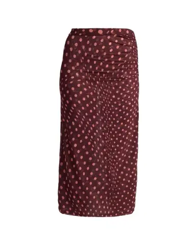Stella McCartney Polka Dot Mesh Ruched Midi Skirt | Thumbnail 1 Stella McCartney Polka Dot Mesh Ruched Midi Skirt | Thumbnail 1