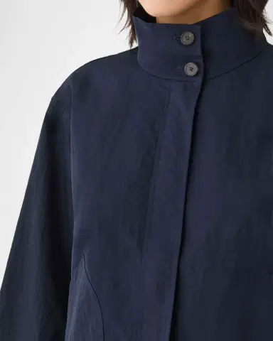 Lafayette 148 New York Funnel-Neck Cavalry Twill Jacket | Thumbnail 4 Lafayette 148 New York Funnel-Neck Cavalry Twill Jacket | Thumbnail 4