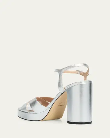 Stuart Weitzman Dayna Metallic Crisscross Platform Sandals | Thumbnail 2 Stuart Weitzman Dayna Metallic Crisscross Platform Sandals | Thumbnail 2