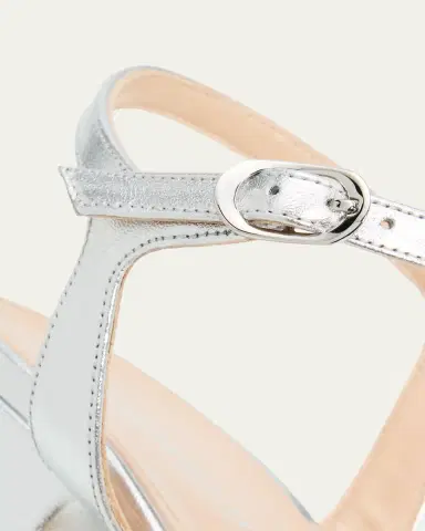 Stuart Weitzman Dayna Metallic Crisscross Platform Sandals | Thumbnail 3 Stuart Weitzman Dayna Metallic Crisscross Platform Sandals | Thumbnail 3