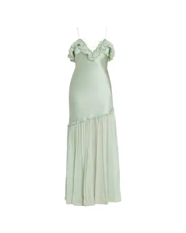 Ulla Johnson Elaria Sleeveless Silk Ruffle Gown | Thumbnail 1 Ulla Johnson Elaria Sleeveless Silk Ruffle Gown | Thumbnail 1
