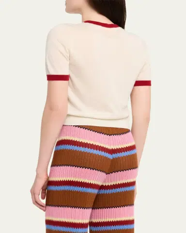 Guest In Residence Airy Ringer Cashmere Tee | Thumbnail 3 Guest In Residence Airy Ringer Cashmere Tee | Thumbnail 3
