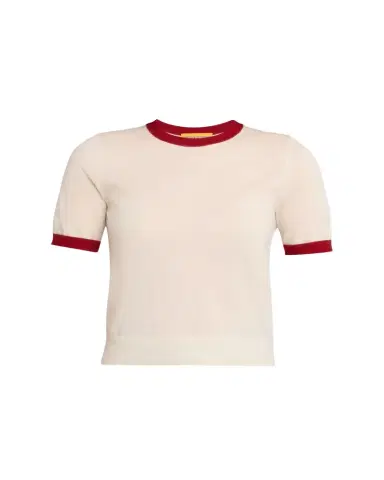 Guest In Residence Airy Ringer Cashmere Tee | Thumbnail 1 Guest In Residence Airy Ringer Cashmere Tee | Thumbnail 1