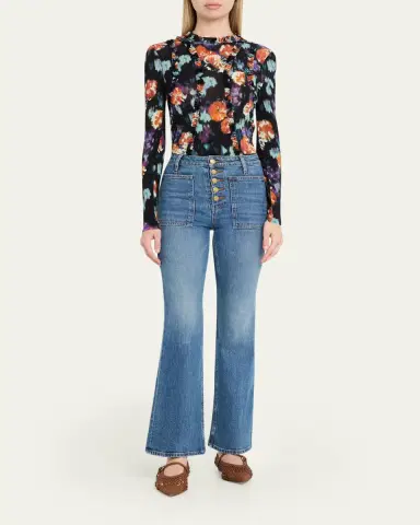 Ulla Johnson Clover Long-Sleeve Jersey Top | Thumbnail 2 Ulla Johnson Clover Long-Sleeve Jersey Top | Thumbnail 2