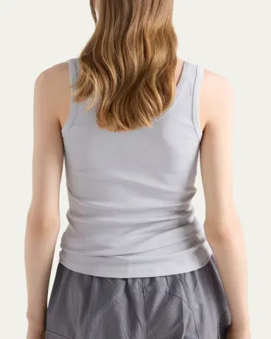 Prada Cotton Jersey Tank Top | Thumbnail 3 Prada Cotton Jersey Tank Top | Thumbnail 3