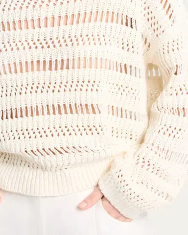 TWP Wide-Neck Open Stitch Sweater | Thumbnail 5 TWP Wide-Neck Open Stitch Sweater | Thumbnail 5