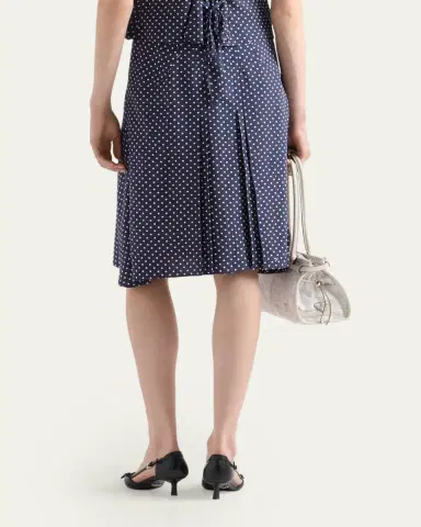 Prada Satin Polka Dot Midi Skirt | Thumbnail 3 Prada Satin Polka Dot Midi Skirt | Thumbnail 3
