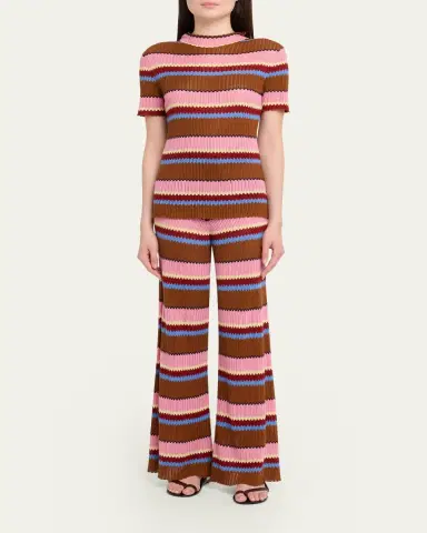 Guest in Residence Palazzo Rib Striped Top | Thumbnail 2 Guest in Residence Palazzo Rib Striped Top | Thumbnail 2