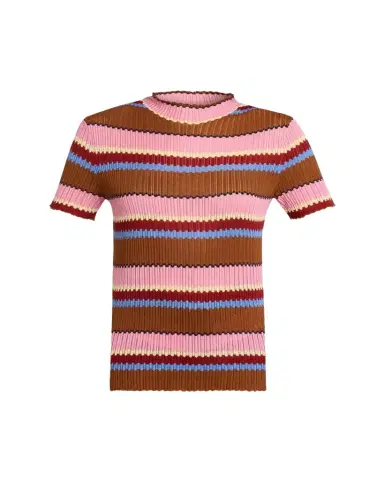 Guest in Residence Palazzo Rib Striped Top | Thumbnail 1 Guest in Residence Palazzo Rib Striped Top | Thumbnail 1