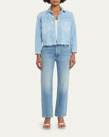 L'Agence Janelle Slim Raw-Edge Jacket | Thumbnail 2 L'Agence Janelle Slim Raw-Edge Jacket | Thumbnail 2