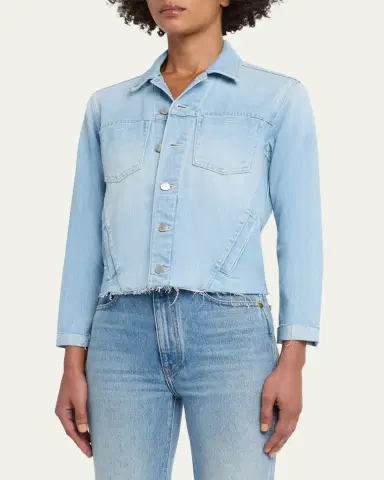 L'Agence Janelle Slim Raw-Edge Jacket | Thumbnail 4 L'Agence Janelle Slim Raw-Edge Jacket | Thumbnail 4