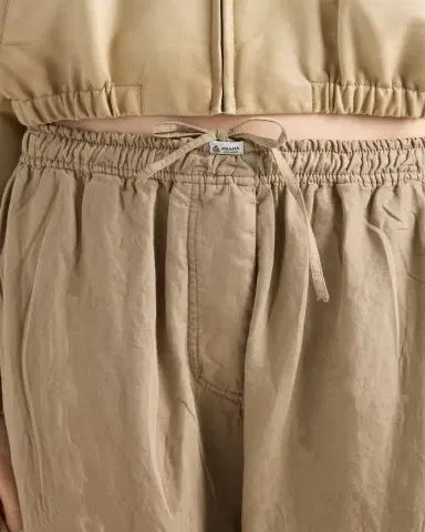 Prada Drawstring Cotton-Linen Pants | Thumbnail 5 Prada Drawstring Cotton-Linen Pants | Thumbnail 5
