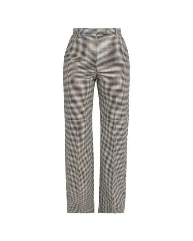 Alexander McQueen Gingham Check Straight-Leg Trousers | Thumbnail 1 Alexander McQueen Gingham Check Straight-Leg Trousers | Thumbnail 1