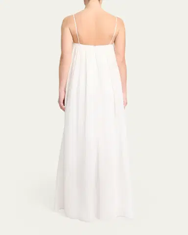 TWP Shirred Column Maxi Dress | Thumbnail 3 TWP Shirred Column Maxi Dress | Thumbnail 3