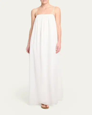 TWP Shirred Column Maxi Dress | Thumbnail 4 TWP Shirred Column Maxi Dress | Thumbnail 4