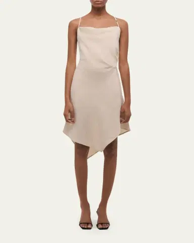 Helmut Lang Open-Back Knot Slip Dress | Thumbnail 2 Helmut Lang Open-Back Knot Slip Dress | Thumbnail 2