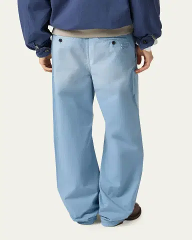 Miu Miu Mid-Rise Cotton Twill Relaxed-Leg Pants | Thumbnail 3 Miu Miu Mid-Rise Cotton Twill Relaxed-Leg Pants | Thumbnail 3