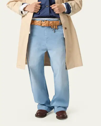 Miu Miu Mid-Rise Cotton Twill Relaxed-Leg Pants | Thumbnail 4 Miu Miu Mid-Rise Cotton Twill Relaxed-Leg Pants | Thumbnail 4