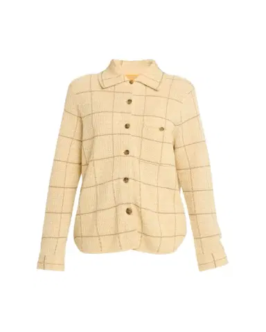 Guest in Residence Dylan Plaid Cashmere-Linen Shirt | Thumbnail 1 Guest in Residence Dylan Plaid Cashmere-Linen Shirt | Thumbnail 1
