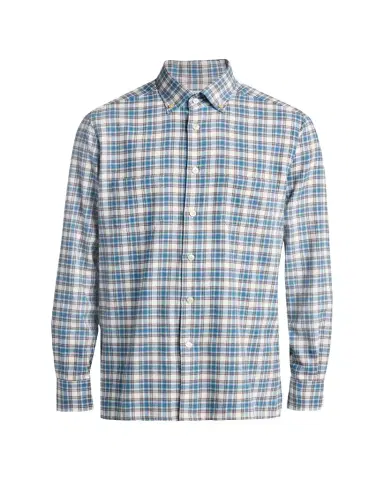 Kiton Men's Double-Pocket Cotton Plaid Button-Down Shirt | Thumbnail 1 Kiton Men's Double-Pocket Cotton Plaid Button-Down Shirt | Thumbnail 1