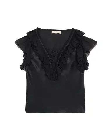 Ulla Johnson Ilyana Silk Ruffle Blouse | Thumbnail 1 Ulla Johnson Ilyana Silk Ruffle Blouse | Thumbnail 1
